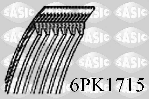 Sasic 6PK1715 - Поліклиновий ремінь autozip.com.ua