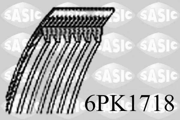 Sasic 6PK1718 - Поліклиновий ремінь autozip.com.ua