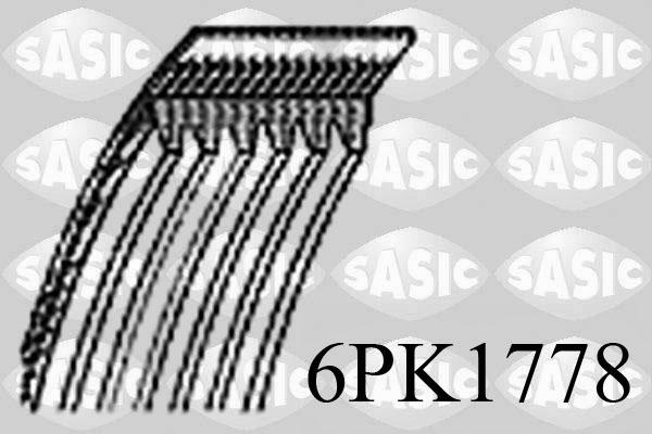 Sasic 6PK1778 - Поліклиновий ремінь autozip.com.ua