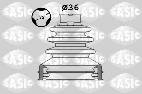 Sasic 1906104 - Ремонтний комплект пильника шарніра рівних кутових швидкостей. з елементами монтажу autozip.com.ua