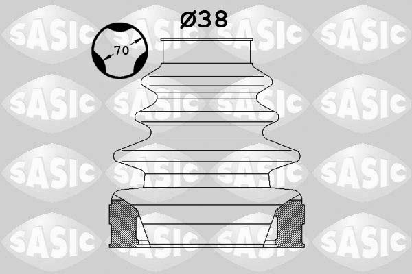 Sasic 1900012 - Пильник, приводний вал autozip.com.ua