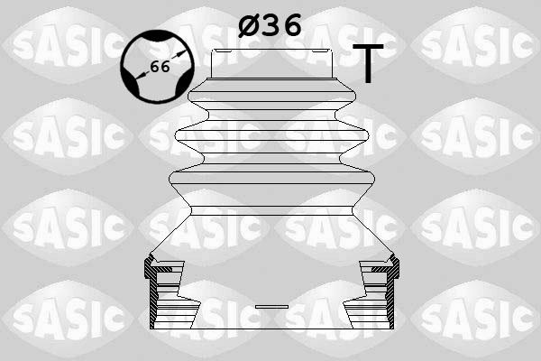 Sasic 1900036 - Пильник, приводний вал autozip.com.ua