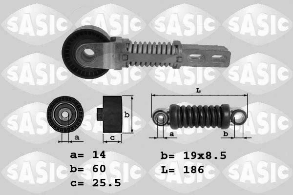 Sasic 1624039 - Натягувач ременя, клинові зуб. autozip.com.ua