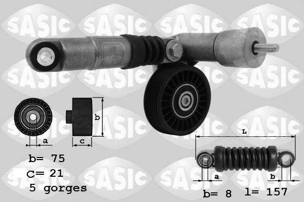 Sasic 1626047 - Натягувач ременя, клинові зуб. autozip.com.ua