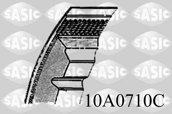 Sasic 10A0710C - Поліклиновий ремінь autozip.com.ua