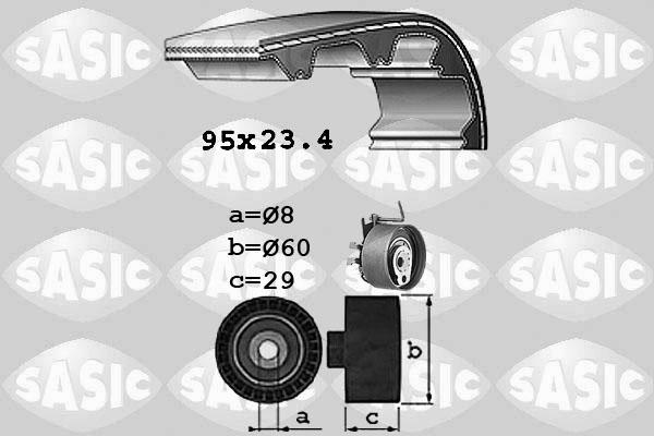 Sasic 1754009 - Комплект ременя ГРМ autozip.com.ua