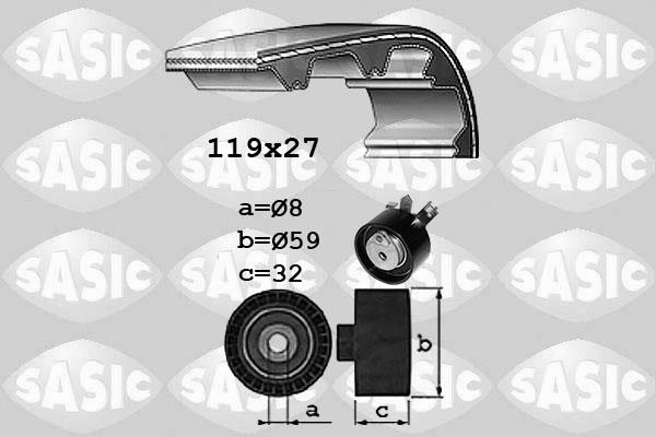 Sasic 1754026 - Комплект ременя ГРМ autozip.com.ua