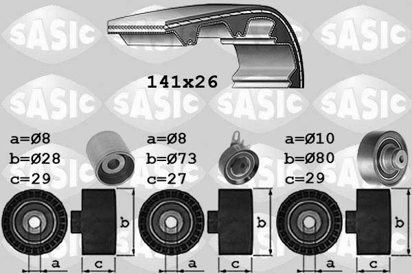 Sasic 1756049 - Комплект ременя ГРМ autozip.com.ua