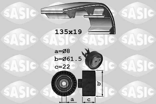 Sasic 1756057 - Комплект ременя ГРМ autozip.com.ua