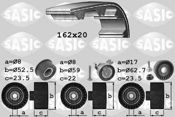 Sasic 1756065 - Комплект ременя ГРМ autozip.com.ua