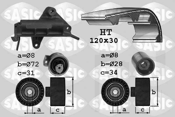 Sasic 1756019 - Комплект ременя ГРМ autozip.com.ua