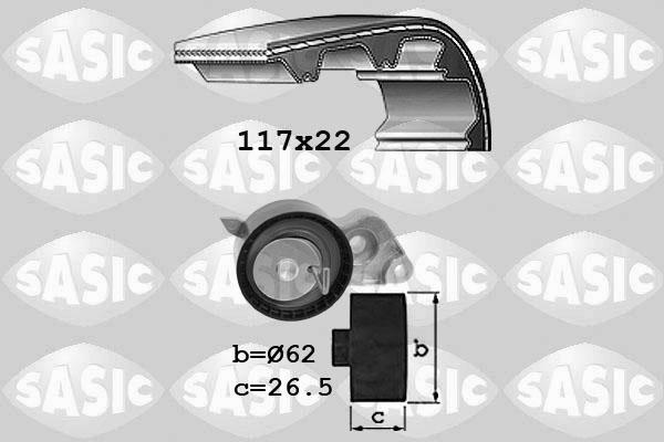 Sasic 1756034 - Комплект ременя ГРМ autozip.com.ua