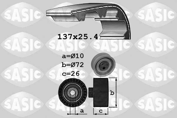 Sasic 1756035 - Комплект ременя ГРМ autozip.com.ua