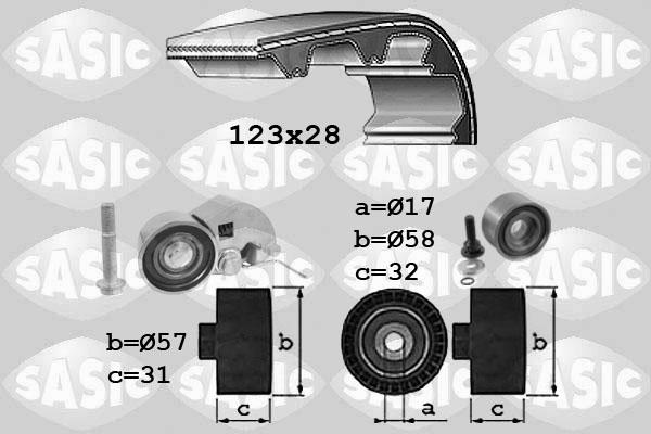 Sasic 1756030 - Комплект ременя ГРМ autozip.com.ua