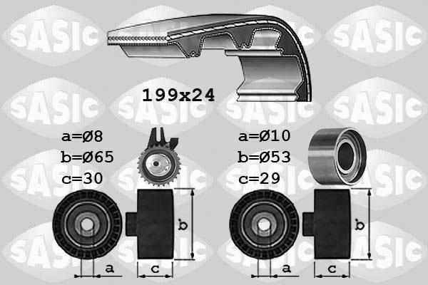 Sasic 1756028 - Комплект ременя ГРМ autozip.com.ua