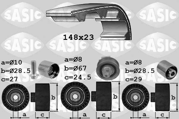 Sasic 1756074 - Комплект ременя ГРМ autozip.com.ua