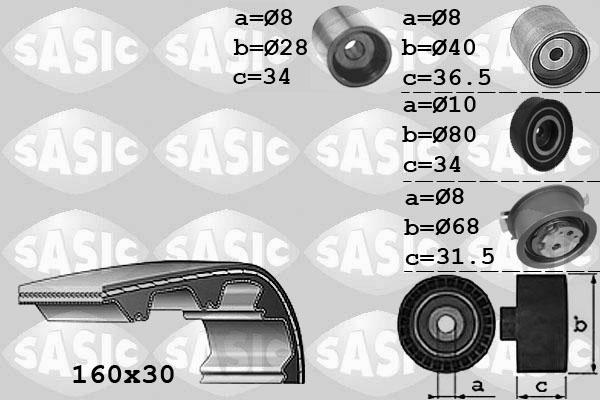 Sasic 1756070 - Комплект ременя ГРМ autozip.com.ua