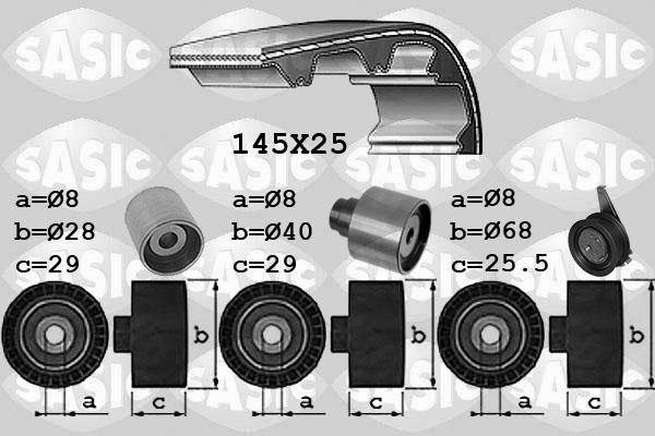 Sasic 1756073 - Комплект ременя ГРМ autozip.com.ua