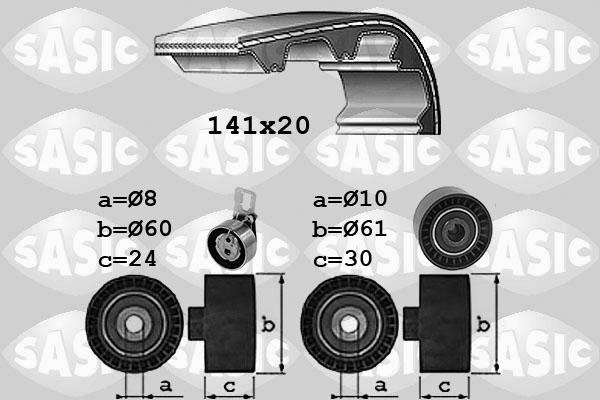 Sasic 1750044 - Комплект ременя ГРМ autozip.com.ua