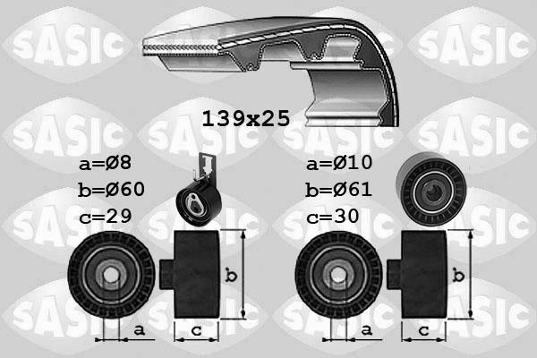 Sasic 1750042 - Комплект ременя ГРМ autozip.com.ua