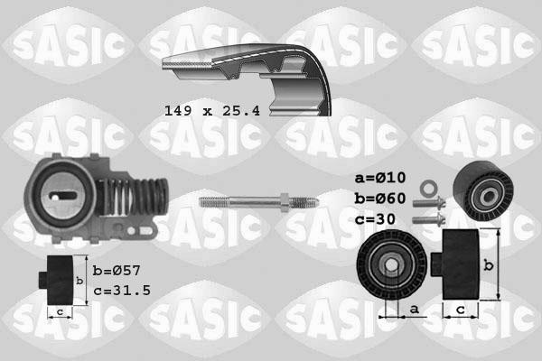 Sasic 1750004 - Комплект ременя ГРМ autozip.com.ua