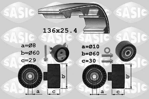 Sasic 1750036 - Комплект ременя ГРМ autozip.com.ua