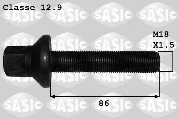 Sasic 8706018 - Болт шківа autozip.com.ua
