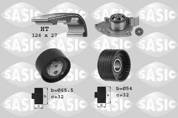 Sasic 3904031 - Водяний насос + комплект зубчатого ременя autozip.com.ua