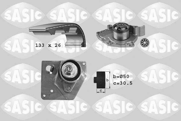 Sasic 3904033 - Водяний насос + комплект зубчатого ременя autozip.com.ua