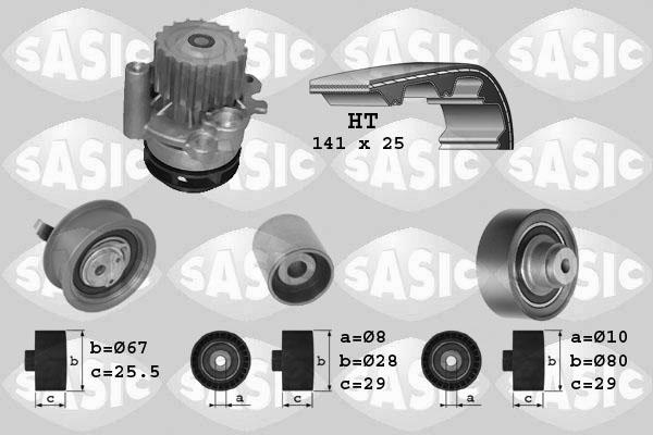 Sasic 3906001 - Водяний насос + комплект зубчатого ременя autozip.com.ua