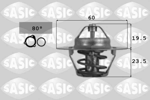 Sasic 3306058 - Термостат, охолоджуюча рідина autozip.com.ua