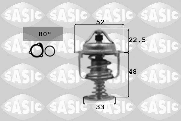 Sasic 3306065 - Термостат, охолоджуюча рідина autozip.com.ua