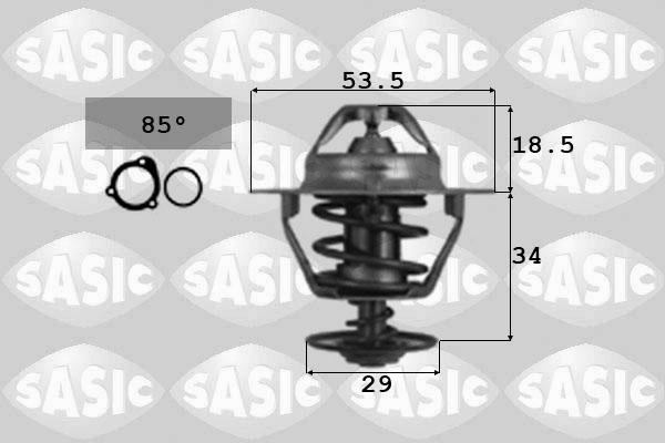 Sasic 3306029 - Термостат, охолоджуюча рідина autozip.com.ua