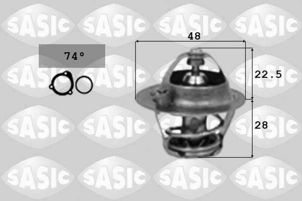 Sasic 3306024 - Термостат, охолоджуюча рідина autozip.com.ua