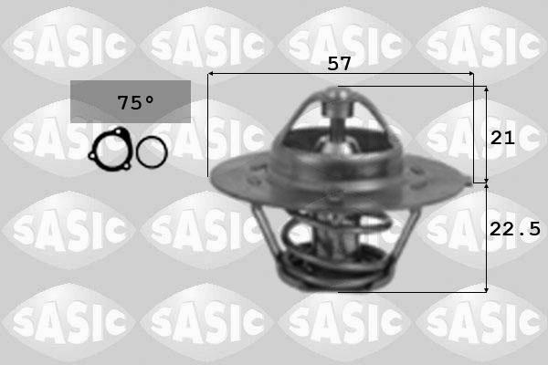 Sasic 3371491 - Термостат, охолоджуюча рідина autozip.com.ua