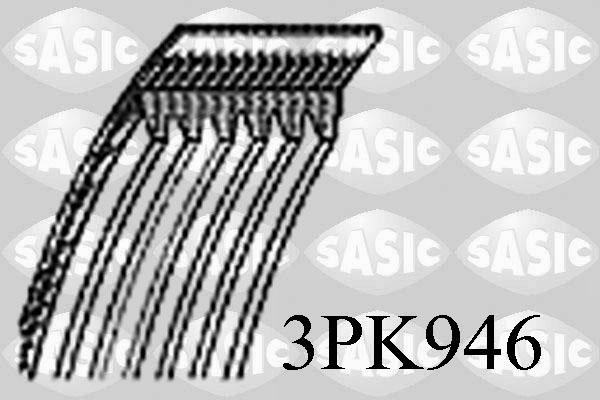 Sasic 3PK946 - Поліклиновий ремінь autozip.com.ua