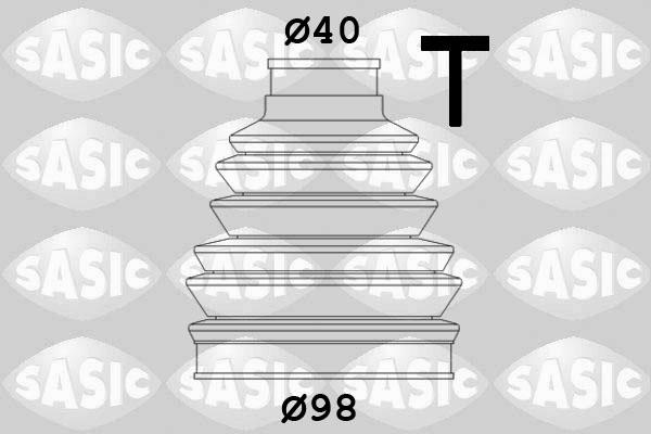 Sasic 2933023 - Ремонтний комплект пильника шруса з елементами монтажу autozip.com.ua