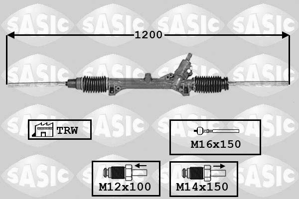 Sasic 7006099 - Рульовий механізм, рейка autozip.com.ua