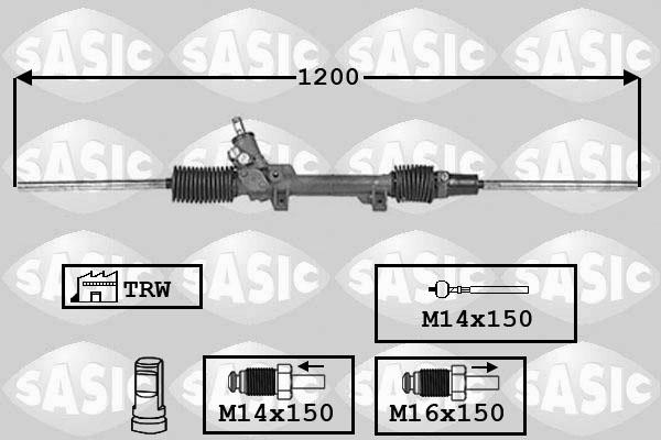 Sasic 7006091 - Рульовий механізм, рейка autozip.com.ua