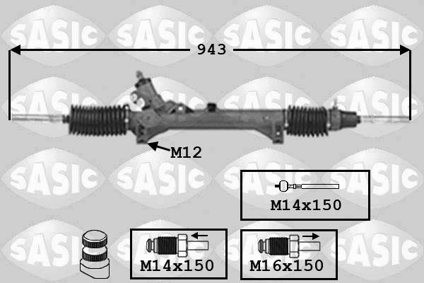 Sasic 7006092 - Рульовий механізм, рейка autozip.com.ua
