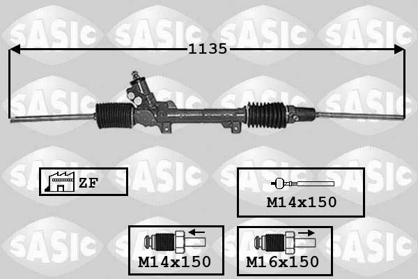 Sasic 7006097 - Рульовий механізм, рейка autozip.com.ua