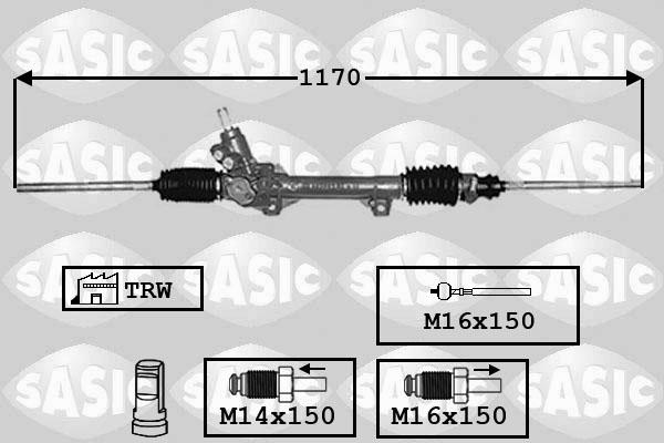 Sasic 7006041 - Рульовий механізм, рейка autozip.com.ua