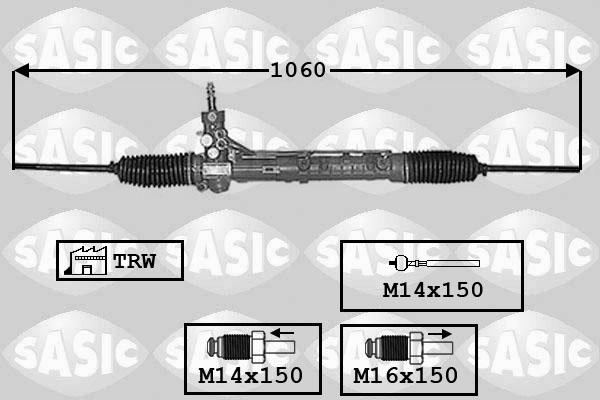 Sasic 7006053 - Рульовий механізм, рейка autozip.com.ua