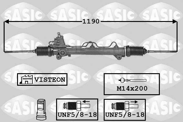 Sasic 7006069 - Рульовий механізм, рейка autozip.com.ua