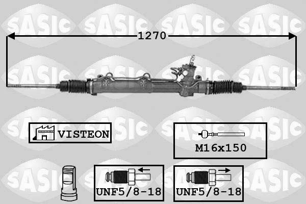 Sasic 7006064 - Рульовий механізм, рейка autozip.com.ua