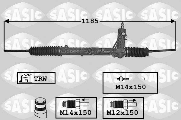 Sasic 7006060 - Рульовий механізм, рейка autozip.com.ua