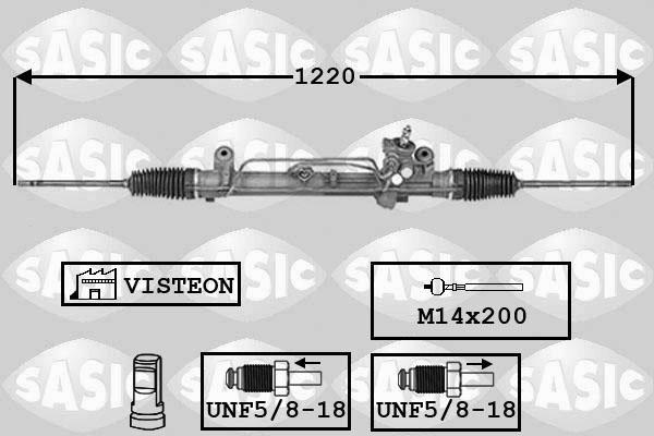 Sasic 7006068 - Рульовий механізм, рейка autozip.com.ua