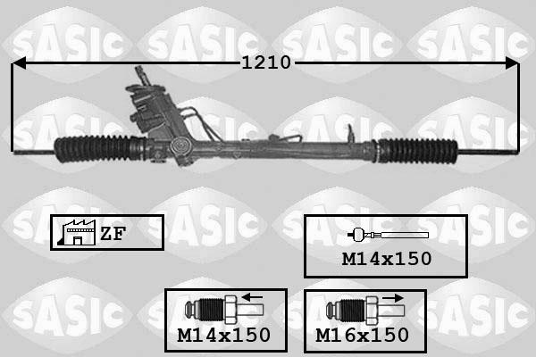 Sasic 7006003 - Рульовий механізм, рейка autozip.com.ua