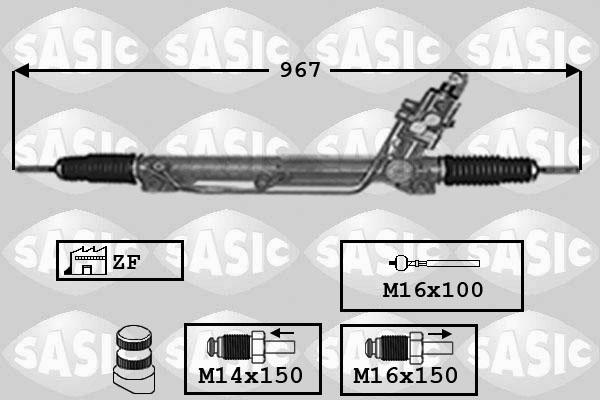 Sasic 7006015 - Рульовий механізм, рейка autozip.com.ua