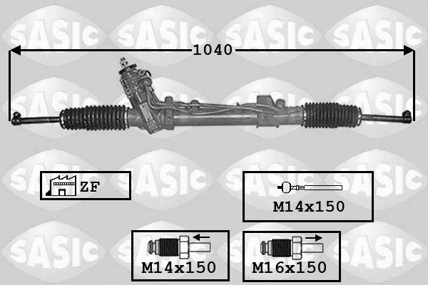 Sasic 7006011 - Рульовий механізм, рейка autozip.com.ua